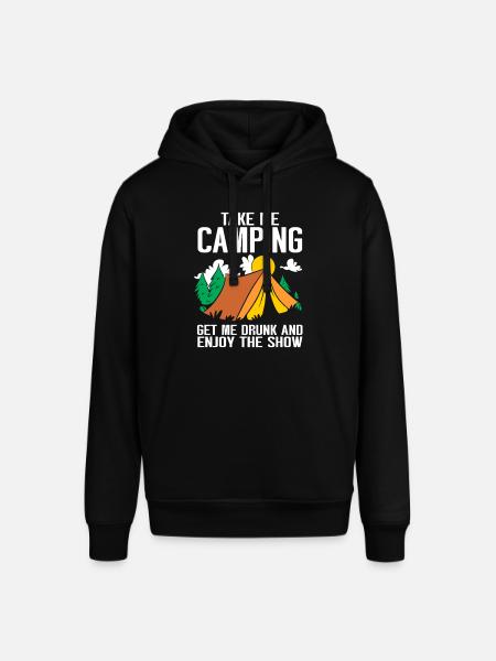 Camping Campfire Camper - Stanley/Stella SOUNDER Unisex Hoodie - black