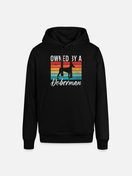 Doberman Gifts - Stanley/Stella SOUNDER Unisex Hoodie - black
