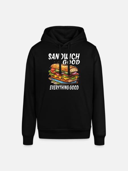 SANDWICH GOOD EVERYTHING GOOD - Stanley/Stella SOUNDER Unisex Hoodie - black