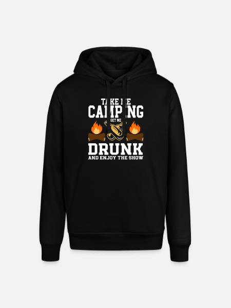 Camping Campfire Camper - Stanley/Stella Unisex Hoodie SOUNDER - Schwarz