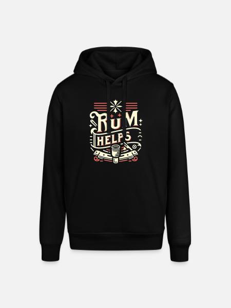 Rum Helps 11 - Stanley/Stella Unisex Hoodie SOUNDER - Schwarz