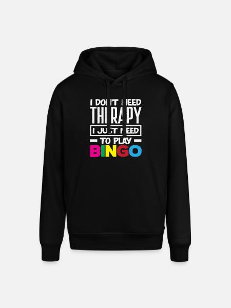 Bingo Player Therapy Not Necessary - Stanley/Stella SOUNDER Unisex Hoodie - black