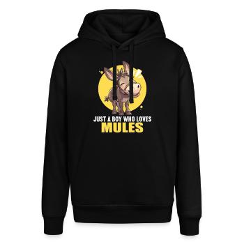 Maultiere Maultier - Stanley/Stella Unisex Hoodie SOUNDER - Schwarz - Vorne - Alina (178cm) & Michal (187cm)