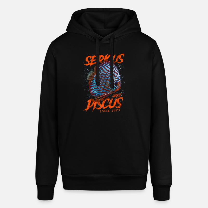 Ernsthaft mit Diskusfischen seit 2023 - Stanley/Stella Unisex Hoodie SOUNDER - Schwarz