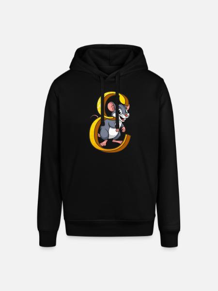 LETTER E - Stanley/Stella SOUNDER Unisex Hoodie - black