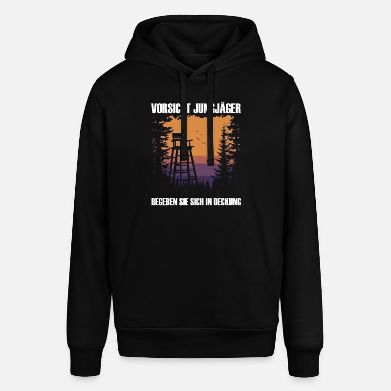 Méfiez-vous des jeunes chasseurs - Sweat à capuche SOUNDER Stanley/Stella Unisexe - noir