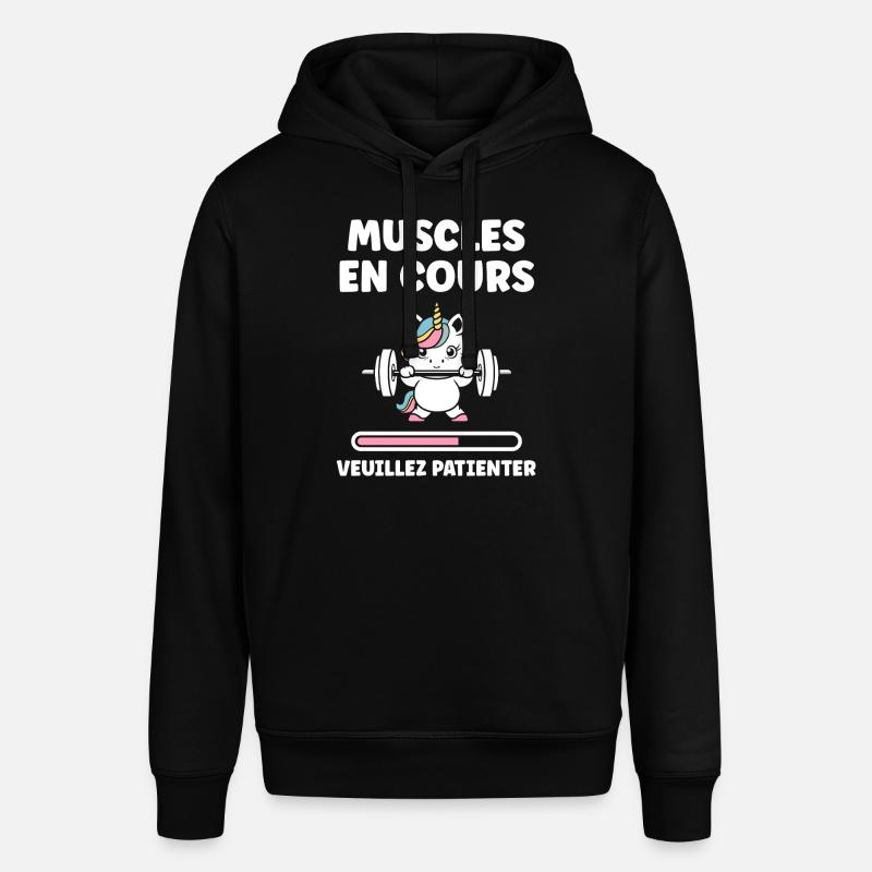 Humour musculation - Sweat à capuche SOUNDER Stanley/Stella Unisexe - noir