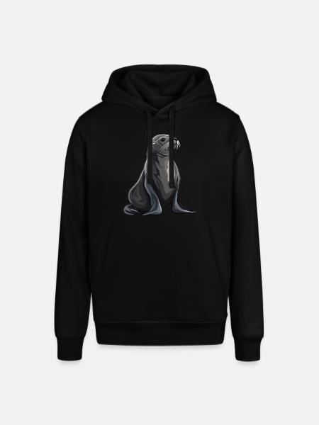 Seelöwen Seelöwe - Stanley/Stella Unisex Hoodie SOUNDER - Schwarz