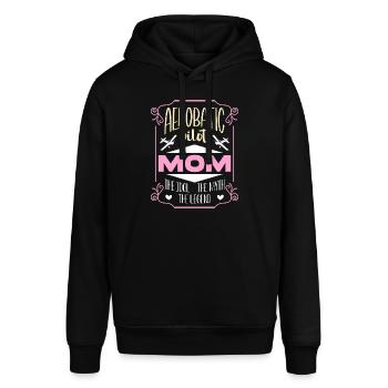 Aerobatic Pilot Mom The Idol Airplane Enthusiast - Stanley/Stella SOUNDER Unisex Hoodie - black - Front - Alina (178cm) & Michal (187cm)