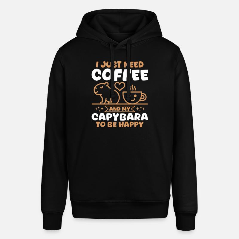 Café Capybara - Sweat à capuche SOUNDER Stanley/Stella Unisexe - noir