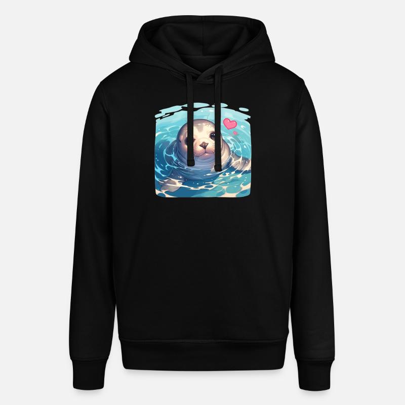 Robben Robbe - Stanley/Stella Unisex Hoodie SOUNDER - Schwarz