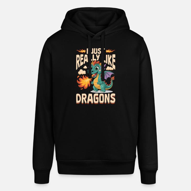 Fantasy Dragon Mythical Creatures - Stanley/Stella Unisex Hoodie SOUNDER - Schwarz