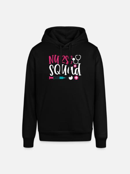 Phrase nurse squad - Sweat à capuche SOUNDER Stanley/Stella Unisexe - noir