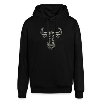 Taureau / Taureau / Zodiaque / Viking / Tatouage - Sweat à capuche SOUNDER Stanley/Stella Unisexe - noir - Devant - Alina (178cm) & Michal (187cm)