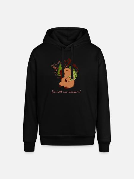 Capybara,Hiking,Backpack,Capybara - Stanley/Stella SOUNDER Unisex Hoodie - black