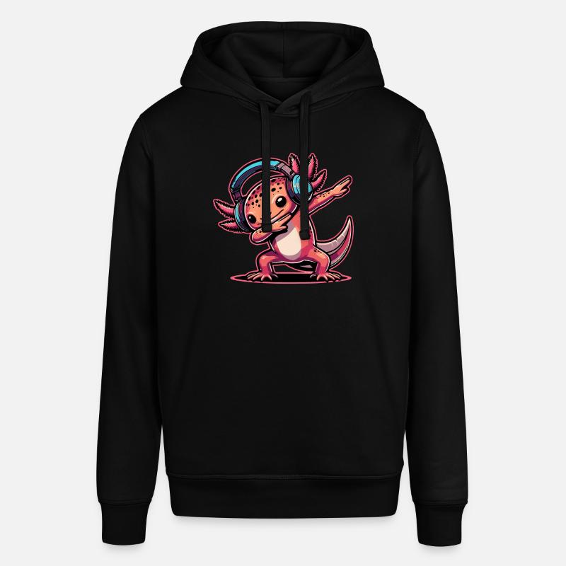 Tamponner l’axolotl - Sweat à capuche SOUNDER Stanley/Stella Unisexe - noir