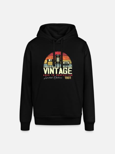 Cadeau Millésime 1981 - Sweat à capuche SOUNDER Stanley/Stella Unisexe - noir