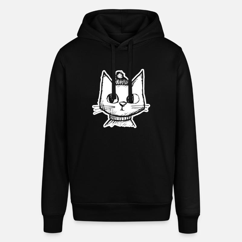 Chat Chats Visage de chat - Sweat à capuche SOUNDER Stanley/Stella Unisexe - noir