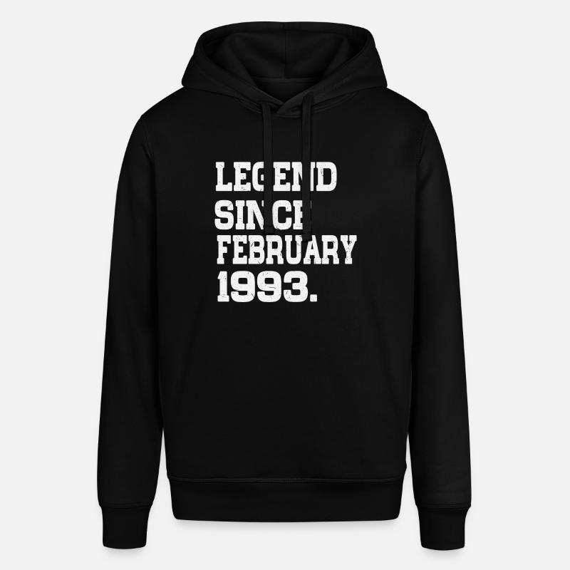 Février 1993 Cadeau d’anniversaire - Sweat à capuche SOUNDER Stanley/Stella Unisexe - noir