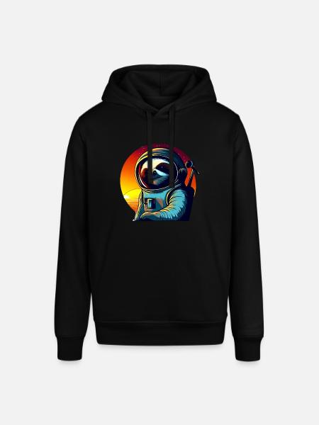 Lazyer in space at sunset - Stanley/Stella SOUNDER Unisex Hoodie - black