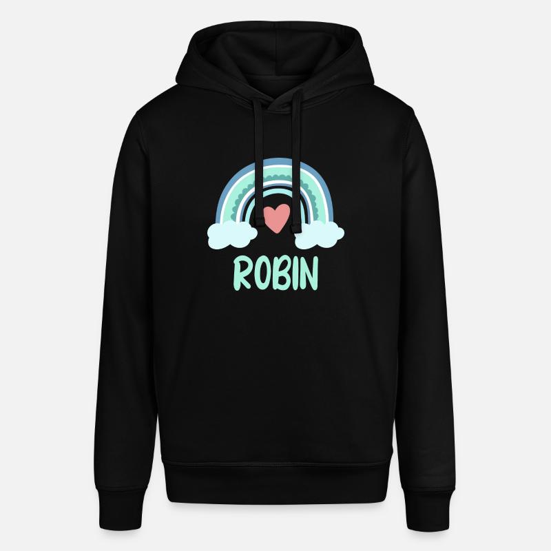 Nom Robin Rainbow Baby - Sweat à capuche SOUNDER Stanley/Stella Unisexe - noir