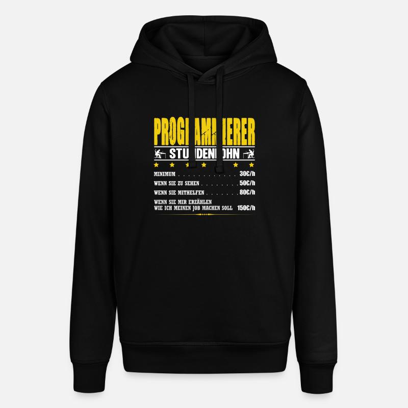 Programmierer Stundenlohn Informatik IT-Techniker - Stanley/Stella Unisex Hoodie SOUNDER - Schwarz