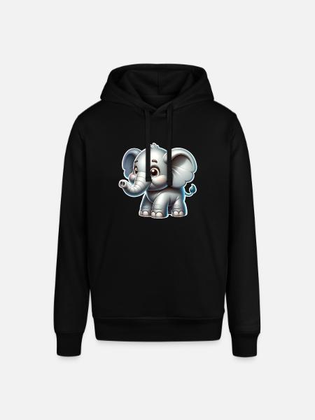 Éléphant - Sweat à capuche SOUNDER Stanley/Stella Unisexe - noir