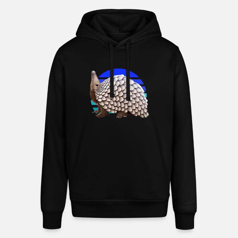 Conception de pangolin mignon - Sweat à capuche SOUNDER Stanley/Stella Unisexe - noir