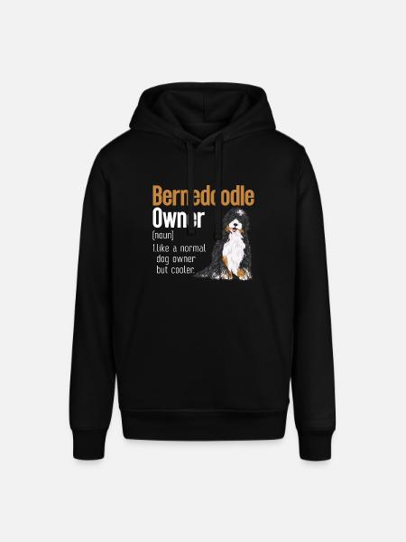 Bernedoodle Dog - Stanley/Stella SOUNDER Unisex Hoodie - black
