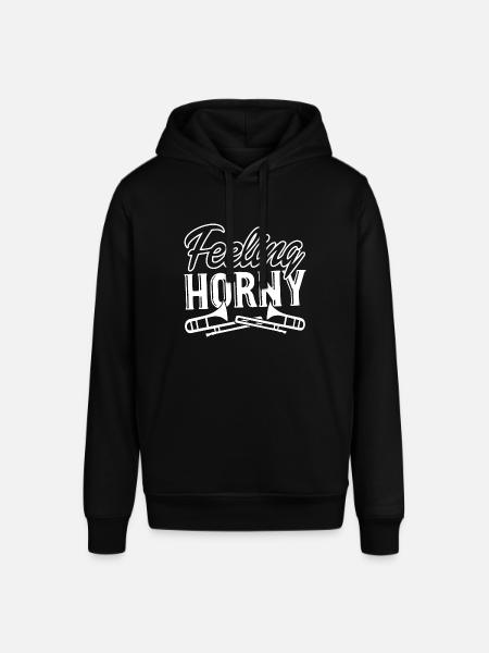 Trombone Trombone Felling Horny - Stanley/Stella SOUNDER Unisex Hoodie - black