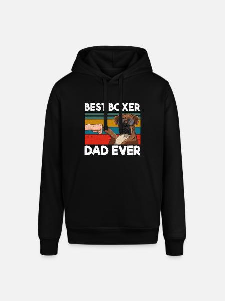 Best Boxer Dad Ever - Stanley/Stella SOUNDER Unisex Hoodie - black
