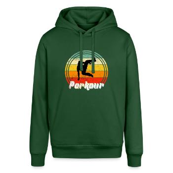 free running - Stanley/Stella SOUNDER Unisex Hoodie - bottle green - Front - Alina (178cm) & Michal (187cm)