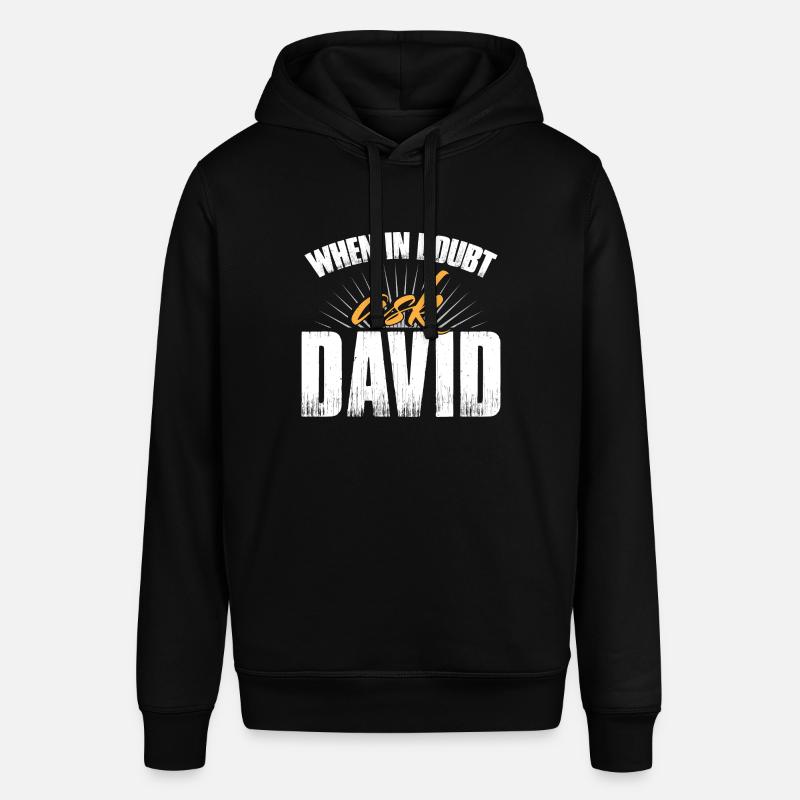 When In Doubt Ask David - Stanley/Stella SOUNDER Unisex Hoodie - black