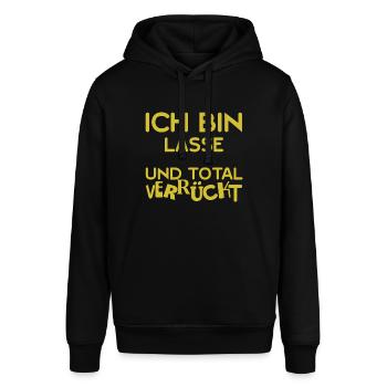 Leave - Stanley/Stella SOUNDER Unisex Hoodie - black - Front - Alina (178cm) & Michal (187cm)