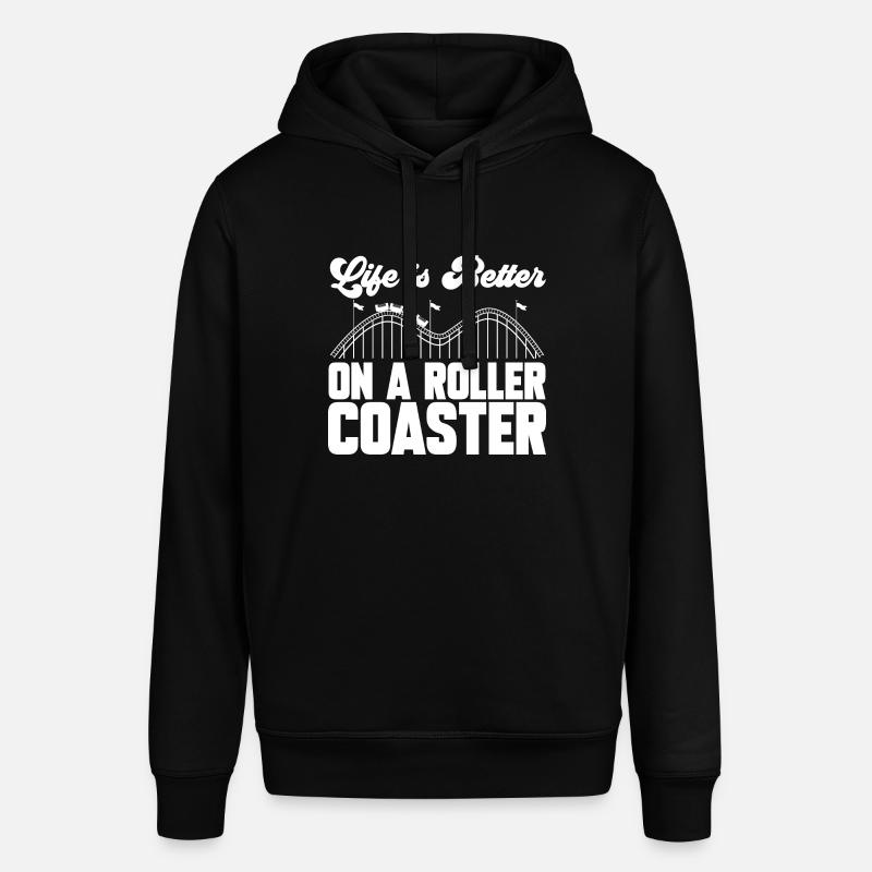 Achterbahn Rollercoaster Freizeitpark - Stanley/Stella Unisex Hoodie SOUNDER - Schwarz