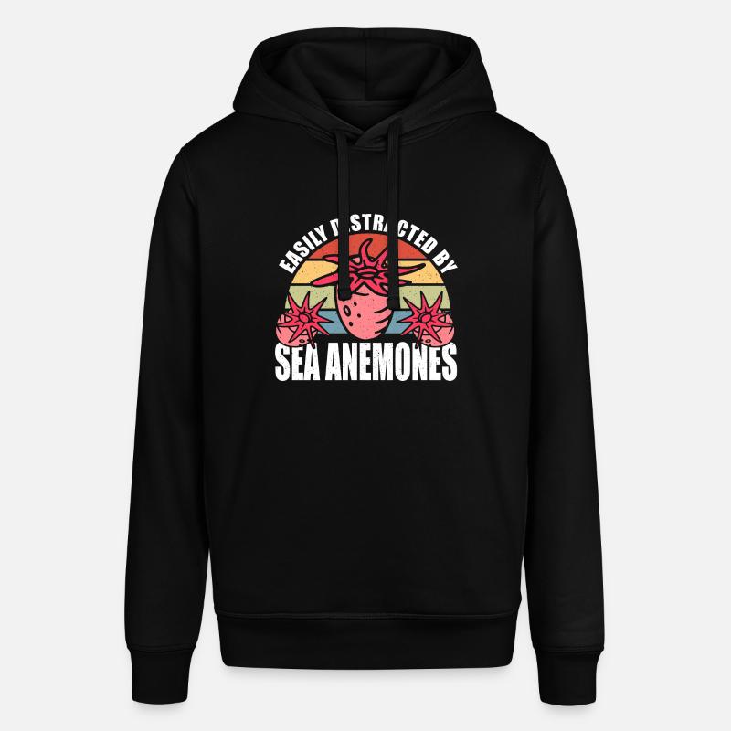 Cadeau d’anémones de mer - Sweat à capuche SOUNDER Stanley/Stella Unisexe - noir