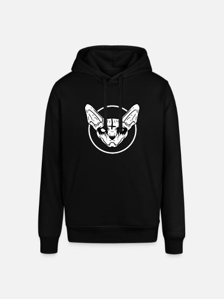 Kawaii Spynx Cat Metal Nu Goth Occult Emo Punk - Stanley/Stella SOUNDER Unisex Hoodie - black