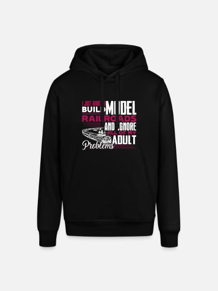Model Railroad Build Model Railroads - Stanley/Stella SOUNDER Unisex Hoodie - black