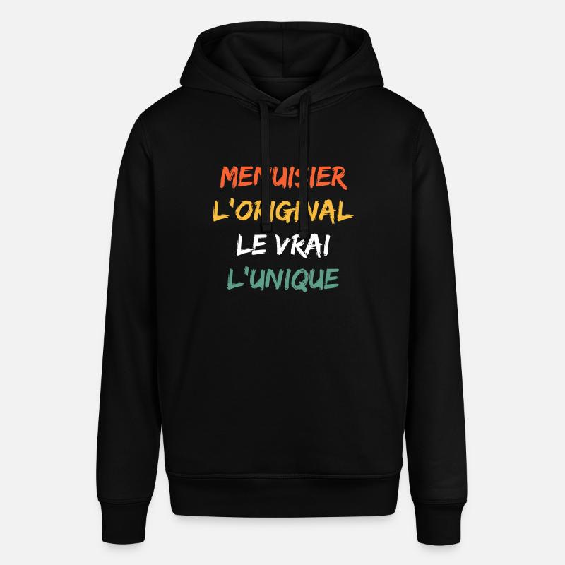 menuisier - Sweat à capuche SOUNDER Stanley/Stella Unisexe - noir