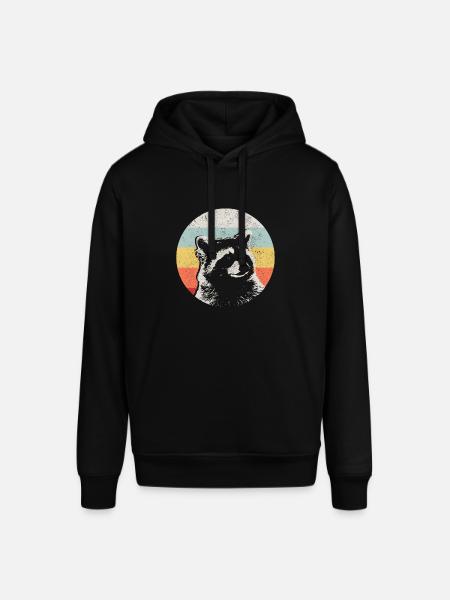 Raccoon Funny Gift - Stanley/Stella SOUNDER Unisex Hoodie - black