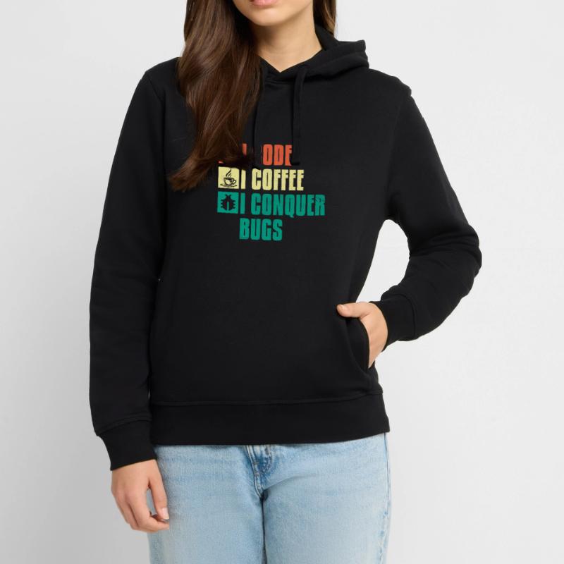 Kaffee-Codierung Programmierer Programmierer Entwickler Nerd Coff Stanley/Stella Unisex Hoodie SOUNDER