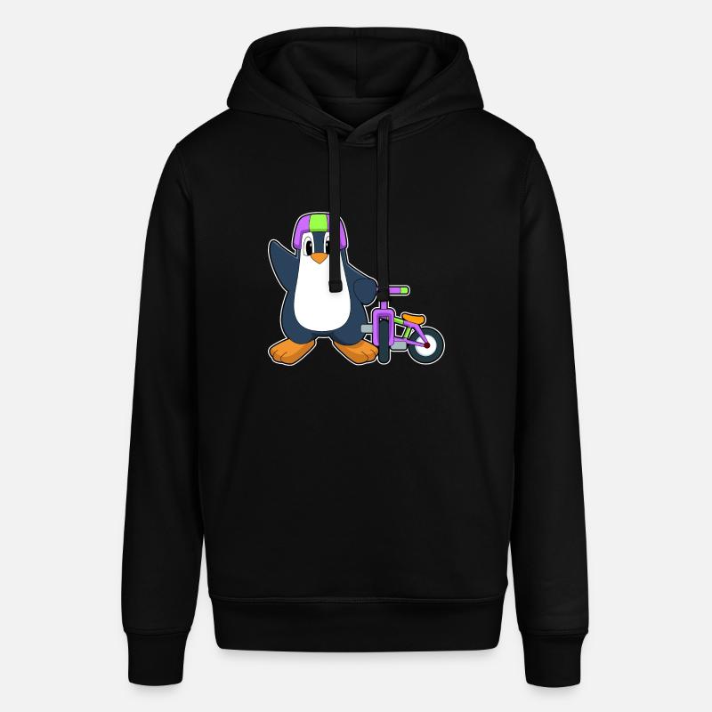 Vélo Pingouin - Sweat à capuche SOUNDER Stanley/Stella Unisexe - noir