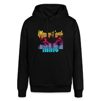 Marari Beach India - Stanley/Stella Unisex Hoodie SOUNDER - Schwarz - Vorne - Alina (178cm) & Michal (187cm)