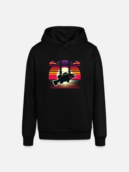 Bass Fish - Stanley/Stella SOUNDER Unisex Hoodie - black
