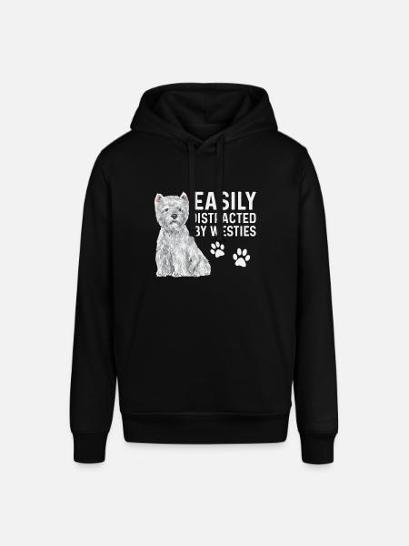 West Highland White Terrier Westie - Stanley/Stella SOUNDER Unisex Hoodie - black