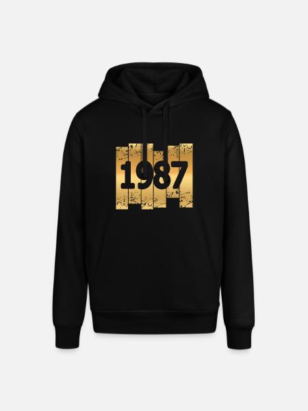 Gold 1987 - Stanley/Stella Unisex Hoodie SOUNDER - Schwarz