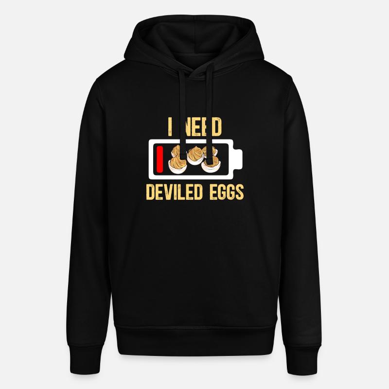 Stuffed Eggs Deviled Eggs - Stanley/Stella SOUNDER Unisex Hoodie - black
