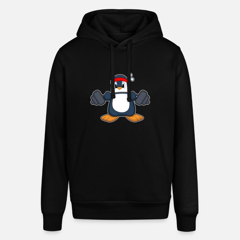 Penguin Strength Training Dumbbell - Sweat à capuche SOUNDER Stanley/Stella Unisexe - noir