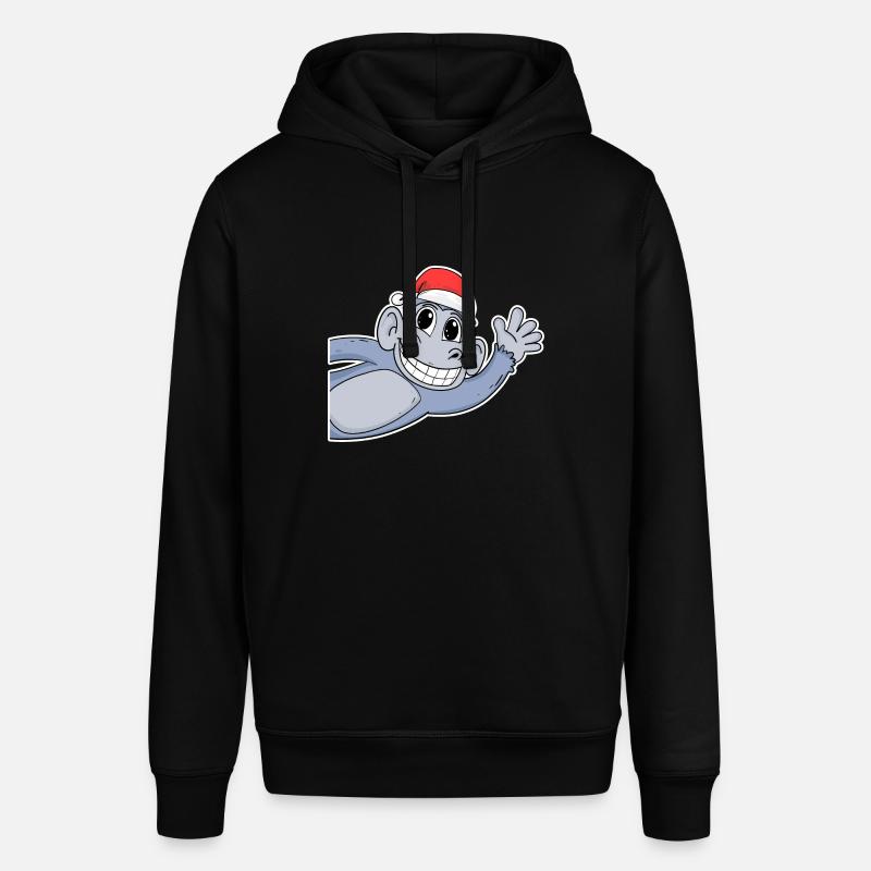 Noël singe - Sweat à capuche SOUNDER Stanley/Stella Unisexe - noir