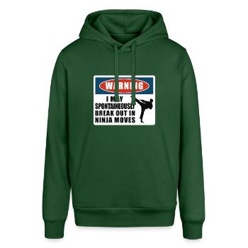 TKD Korean Martial Arts Tae Kwon - Stanley/Stella Unisex Hoodie SOUNDER - Flaschengrün - Vorne - Alina (178cm) & Michal (187cm)